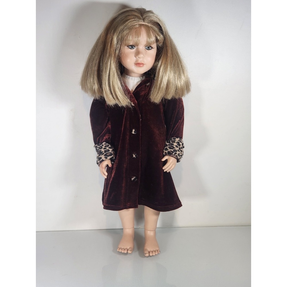 Vintage 1997 My Twinn 23" Fully Poseable Doll Blonde Hair Blue Eyes -INCOMPLETE